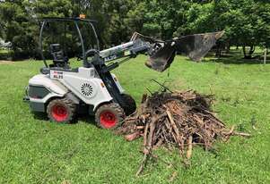 Articulated Diesel Mini Loader With Telescopic Boom, Bucket and Mower