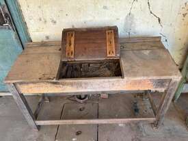 ANTIQUE DESK WITH INK WELL, NEEDS REPAIR - picture1' - Click to enlarge