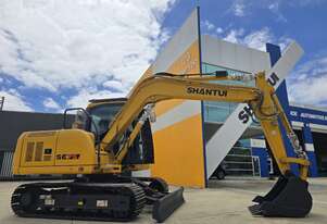 Shantui Excavator - 7.6T | Air Condition, Enclosed Cabin, Excavator Blade & ROPS