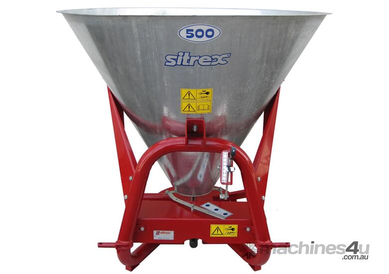 caption SITREX FS/500 - Fertiliser Spreader - Galvanised Hopper - IN STOCK!
