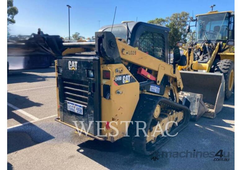 caption CAT 249DLRC Compact Track Loader