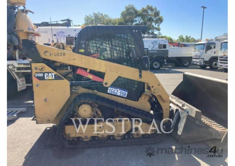 caption CAT 249DLRC Compact Track Loader