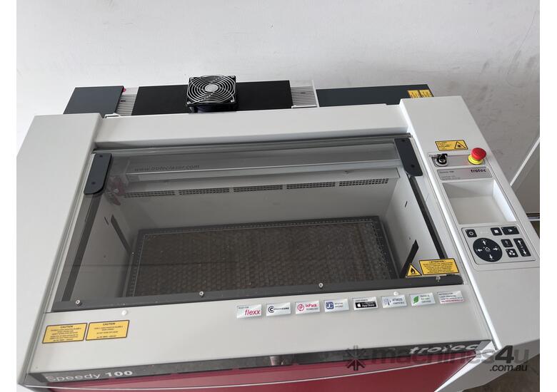 caption Trotec Laser Machine