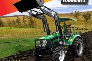 AgKing - 70HP ROPS 4WD Tractor with FEL 4in1 Bucket & Package Deal