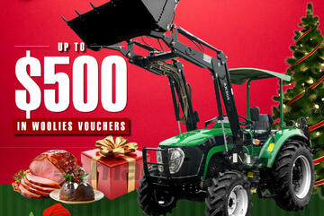 AgKing - 70HP ROPS 4WD Tractor with FEL 4in1 Bucket & Package Deal