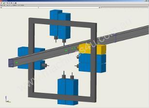 caption FOM AUTOMATIC MACHINING AND CUTTING LINE