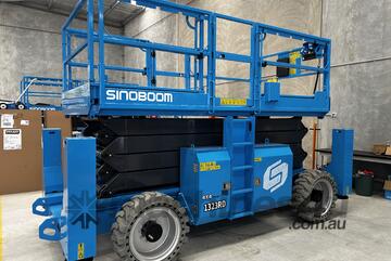 Sinoboom 13m Diesel Rough Terrain Scissor Lift 1323RD Powerful, Versatile, and Built Tough