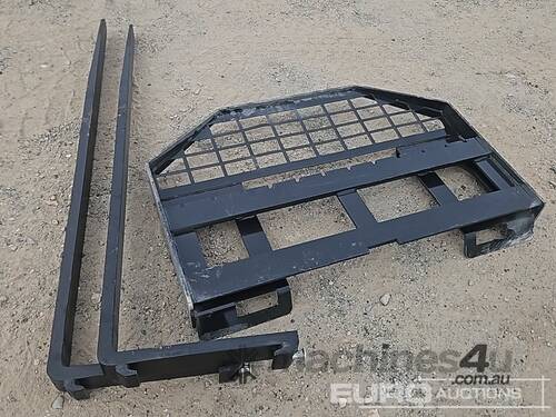 Unused Forks to suit Skidsteer Loader 