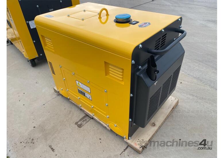 caption EXEQ 6KW Silenced Portable Diesel Generator