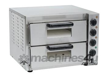 Bakermax Compact Countertop Double Deck Electric Pizza Oven Ep 2T/15