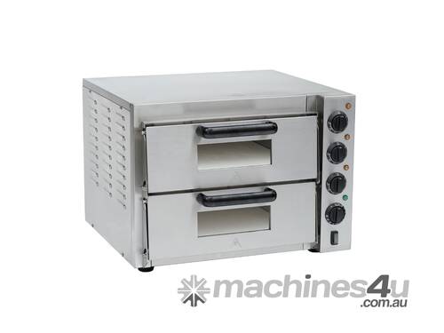 Bakermax Compact Countertop Double Deck Electric Pizza Oven Ep 2T/15