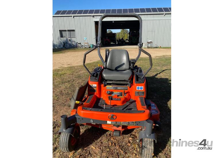 caption Kubota Zero Turn Mower
