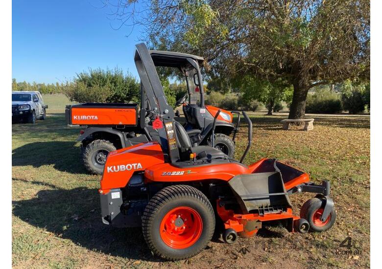 caption Kubota Zero Turn Mower