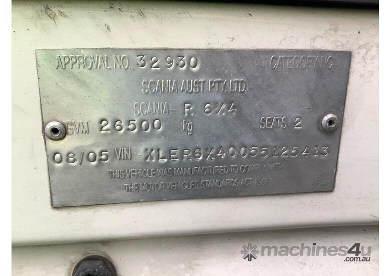 caption 2005 Scania R series 6x4 Prime Mover