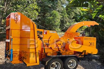 Wheel or Track Mounted 200mm Drum Wood Chipper