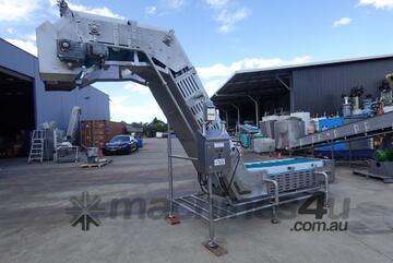 Incline Belt Conveyor, 670mm W x 5000mm L x 2420mm H