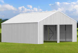 New 77m (7.6m x 10.1m) Steel Double Garage Shed Carport Mancave