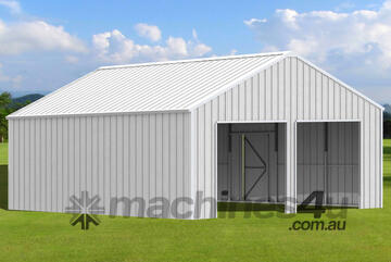   77m (7.6m x 10.1m) Steel Double Garage Shed Carport Mancave