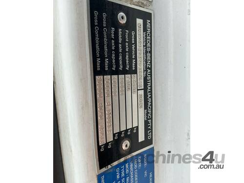 2017 Mercedes Benz Actros 2663 Prime Mover