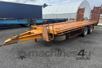 Trailer TAG Trailer Bogie Ex-council Hydraulic ramps 20ft Tray 2006 WB7194 SN1855