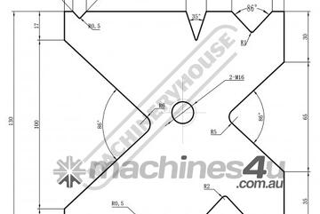 130mm Die Block Pressbrake Tooling DB130-3200 130mm Square x 3200mm Long Suits MetalMaster, Amada &