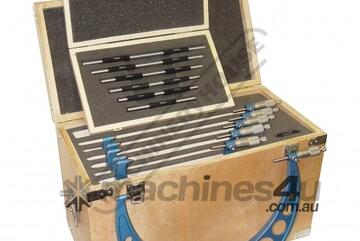 Metric Outside Micrometers - 6 Piece Set 20-118 150-300mm Range