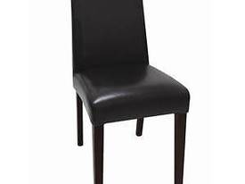 Dining Chairs - Bolero Faux Leather Chairs Black  - picture0' - Click to enlarge