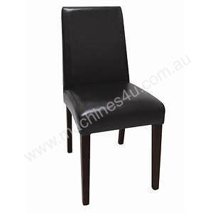 Dining Chairs - Bolero Faux Leather Chairs Black 
