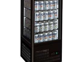 F.E.D. TCBD78B Four-Sided Black Countertop Display Fridge - picture0' - Click to enlarge