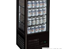 F.E.D. TCBD78B Four-Sided Black Countertop Display Fridge - picture0' - Click to enlarge