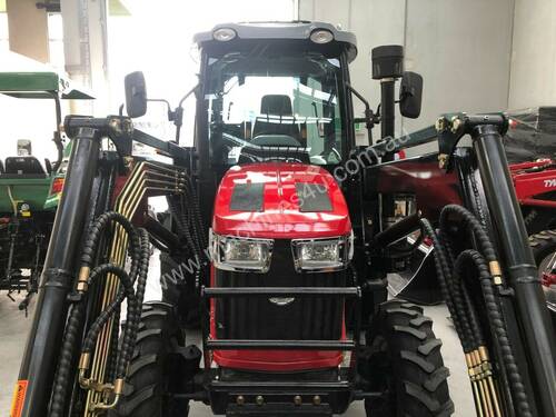 New Huaxia 70hp Cabin Tractor with front end loader & 3 year warranty