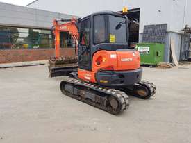 USED 2015 KUBOTA U55-4 EXCAVATOR WITH FULL A/C CAB, HITCH AND BUCKETS. 3525 HRS - picture1' - Click to enlarge
