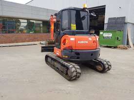 USED 2015 KUBOTA U55-4 EXCAVATOR WITH FULL A/C CAB, HITCH AND BUCKETS. 3525 HRS - picture2' - Click to enlarge