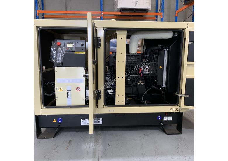 caption KOHLER KM22 IV 22kVA DIESEL GENERATOR ENCLOSED WATER COOLED | Made in France |