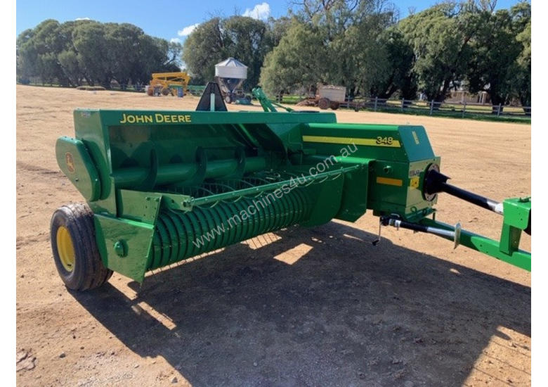 caption John Deere 348 Square Baler Hay/Forage Equip