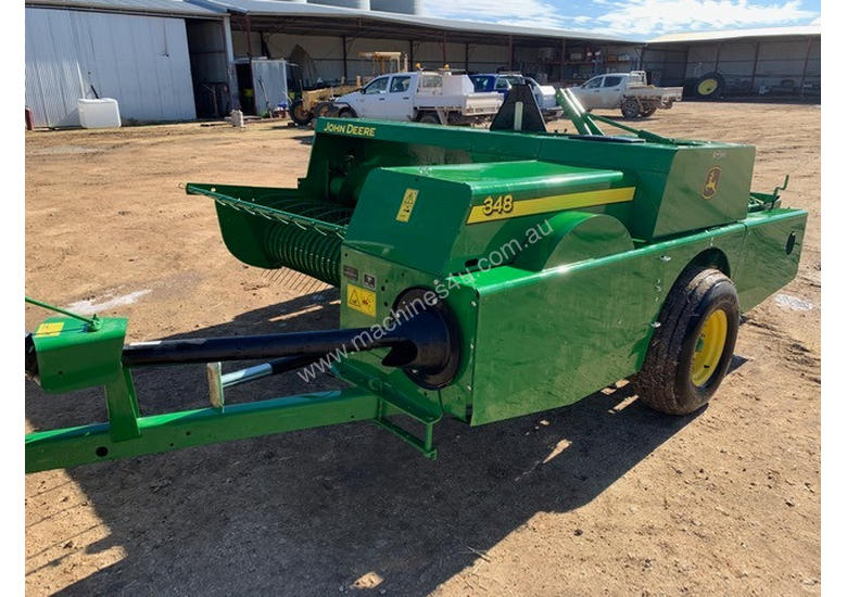 caption John Deere 348 Square Baler Hay/Forage Equip