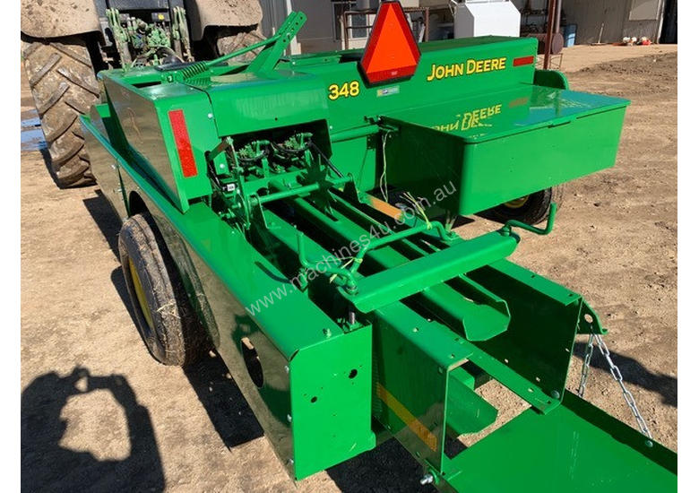 caption John Deere 348 Square Baler Hay/Forage Equip