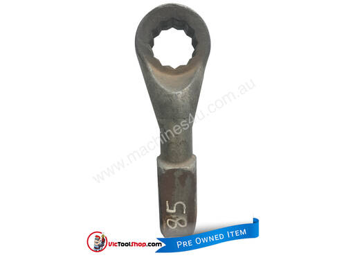 Ring Spanner, Ring end slogging wrench, flogging spanner,  85mm Metric ( x 460mm long)