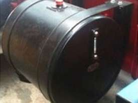 Hydraulic Oil Tank Truck 80 Litre Round Powdercoated Steel (Black) H041E - picture0' - Click to enlarge