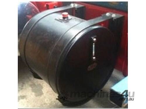 Hydraulic Oil Tank Truck 80 Litre Round Powdercoated Steel (Black) H041E