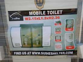 LOT # 0205 Portable Double Toilets c/w Sinks - picture0' - Click to enlarge
