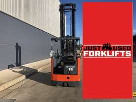 TOYOTA 6FBRE16 36076 1.6 TON 1600 KG CAPACITY REACH TRUCK FORKLIFT *** NEW BATTERY*** - picture0' - Click to enlarge