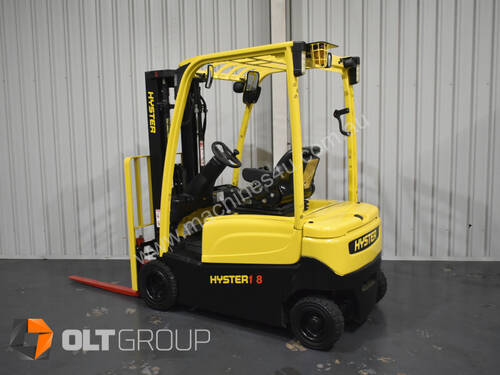 Hyster J1.8XN Electric Forklift 4 Wheel Battery Electric Very Low Hours Container Mast Sideshift