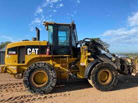 CAT IT28G Wheel Loader Tool Carrier Quick Hitch with Rotator Fork Attachment  - picture0' - Click to enlarge