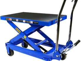 TRADEQUIP 6003T SCISSOR LIFT WORKSHOP TROLLEY 450KG - picture0' - Click to enlarge