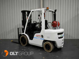Unicarriers Nissan 3 Tonne Forklift 4.3m Container Mast Sideshift Fork Positioner LPG with EFI Engin - picture0' - Click to enlarge