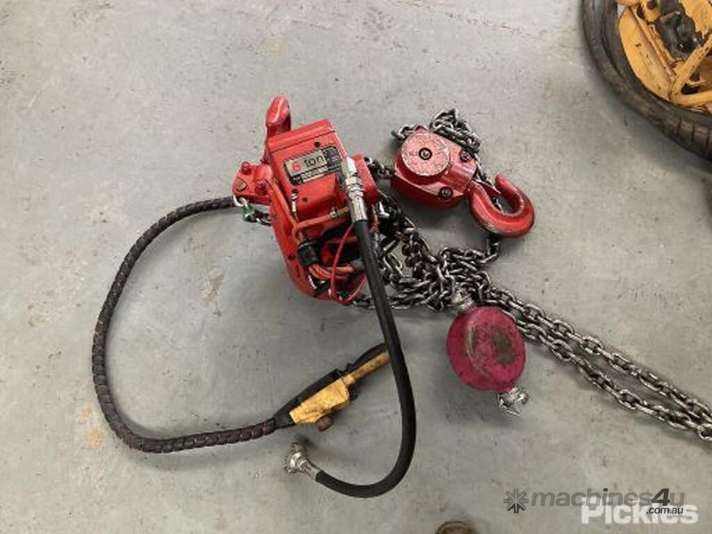 Used 2015 Toku TCR-6000 P2E 6T Air Chain Hoist Steel Carry Box Red ...