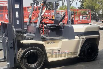 ACTIVE FORKLIFTS - 8 ton Diesel Crown forklift for sale- 5600mm lift height 2400mm tynes hydraulic f