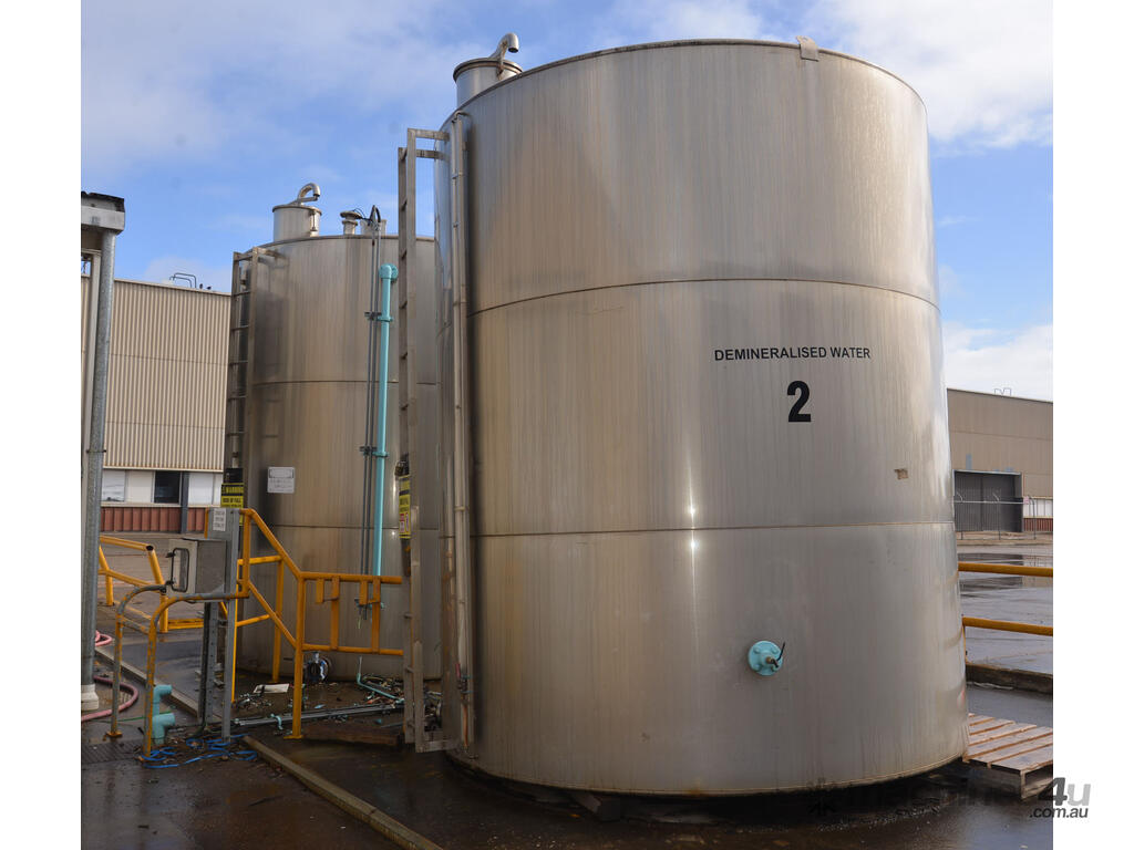 Used Not Specified Unknown 23000L Stainless Steel Demineralised Water ...