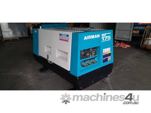 175 CFM Airman Silenced Screw Compressor Model PDS175 